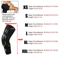 Mangas de compresión de rodilla deportiva con almohadillas anticolisión, fundas elásticas transpirables para piernas, ciclismo, correr, baloncesto, 1 par - details 21