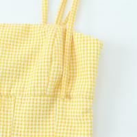 PB & ZA 2025 temperamento simple estilo casual a cuadros cuello cuadrado suspender top novedad de verano ropa de mujer - details 10