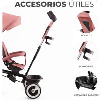 Triciclo Evolutivo, Bicicleta Sin Pedales, Bicicleta Bebe, Plegable, Para Niños, Cinturón, Con Accesorios, Portavasos, Cesta, 9 Meses a 25 kg, Verde - details 18