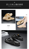 Pisando chanclas de mierda, sandalias de playa resistentes al desgaste, de fondo grueso, de verano, para hombre, antideslizantes, zapatillas de hombre pintadas de fondo suave y ligero - details 1