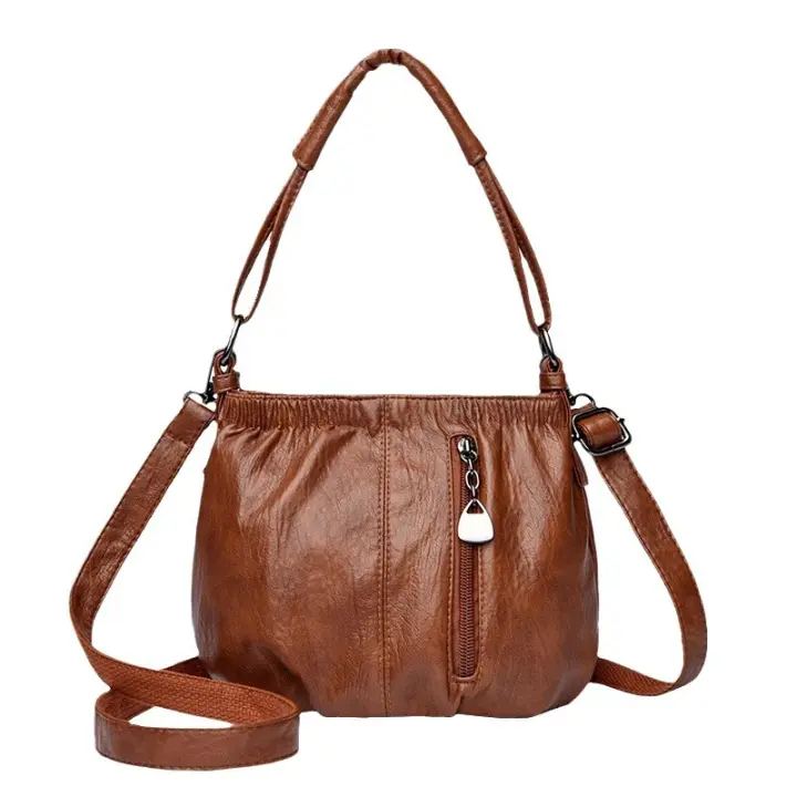 Bolso de señoras Bolso retro Bolso de hombro único Multi Gran capacidad Bolsa Crossbody - 1