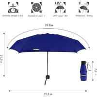 Paraguas Compacto y Ligero Diseño Mini para Viajes Parasol Portátil para Lluvia y Sol - details 50