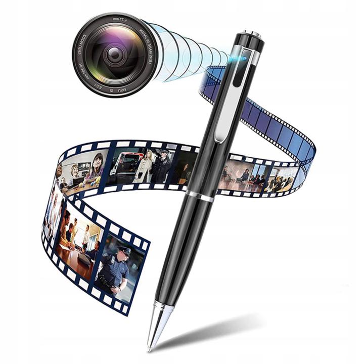 Mini Cámara Espía Portátil Tipo Bolígrafo HD 1080P, Cámara Oculta de Alta Calidad con Grabación Larga de 2.5H, Grabación de Video de 32GB, Cámara Corporal con Grabador de Voz y Video, Videocámara Deportiva DV DVR con Visión Nocturna, Cámara de Circuito Ce