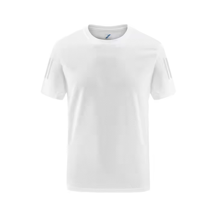 Verano de los hombres de hielo fresco tejido de manga corta tops fitness deportes transpirable fresco camiseta - 1