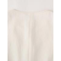 BUNO-Tops sin mangas con pajarita para mujer, chaleco ajustado con cuello redondo, ropa de calle a la moda, camisetas blancas para mujer 2025 - details 4