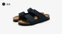 Sandalias clásicas de corcho de cuero para hombre, zapatillas, diseño de marca de lujo, Sandalias planas con correa y hebilla, zapatillas, zapatos - details 20