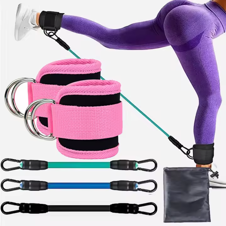 Bands de Resistencia TPE Correas de Tobillo para Fitness Soporte de Anillo D - 1