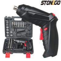 Alicato Eléctrico STONEGO 3.6V 1300mAh Recargable Inalámbrico con Juego de 44 Piezas de Agujas para Herramienta de Mejoramiento del Hogar - details 0