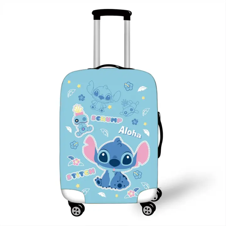 Funda de equipaje elástica con dibujos animados, cubierta de equipaje de viaje, poliéster 20/24, antipolvo, no es una maleta - 1