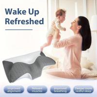Viscoelástica cervical es almohada para el dolor de cuello y hombros, ergonómica, ortopédica, para dormir de lado - details 5