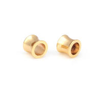 Cuentas de Pulsera de Brasso Dorado Mate Forma de Cilindro Ideal para Hacer Joyería DIY - details 39