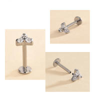 Piercing de titanio para la oreja, g23, labret tragus, anillos para labios, hilo interno, hélice, pendientes, aros para cartílago daith, 2 uds. - details 3