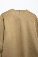 OUWU- 2025 Chaqueta De Ante Para Mujer, Cazadora Universitaria Para Mujer, Novedad En Abrigos Y Chaquetas, Chaqueta De Invierno De Manga Larga Para Mujer - details 6