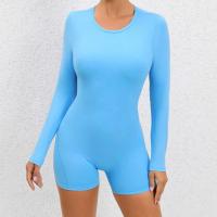 Mono de Yoga sin Espalda 2024 Traje de Gimnasio para Mujeres de Manga Larga Ropa Deportiva de Moda - details 24
