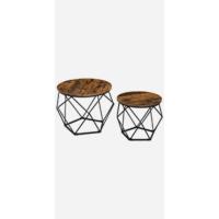 Mesa de Vidrio Templado Dorado Mesa de Café con Almacenamiento Para Sala Marco de Acero - details 11
