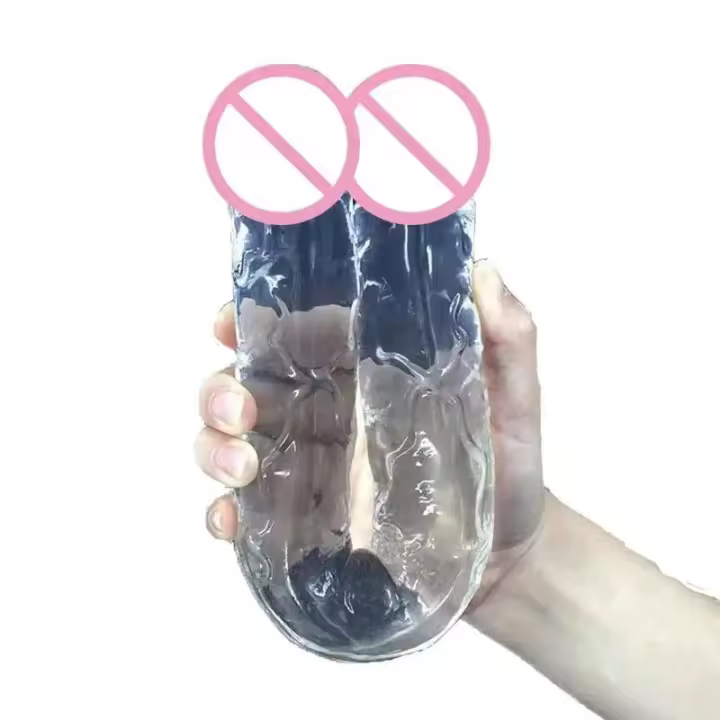 Consolador Vaginal de doble punta para mujer, juego Anal, Flexible, realista, doble cabeza, parejas lesbianas - 1