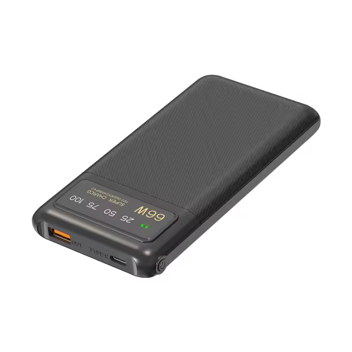 Powerbank de carga rápida, pantalla de energía digital, celda de batería de polímero, 66W - 1