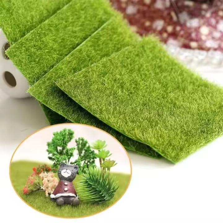 Césped de musgo simulado, plantas artificiales, alfombra verde, campo en miniatura, decoración del hogar, DILICOLO, nuevo - 1