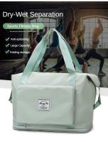 Bolsa de Yoga plegable de gran capacidad, bolso de hombro portátil deportivo de separación seca y húmeda - details 1