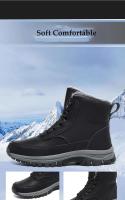 Nuevas zapatillas de deporte de cuero impermeables para la nieve de invierno, botas de senderismo al aire libre muy cálidas para hombres, zapatos de trabajo talla 39-48 - details 9