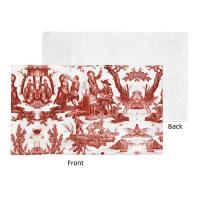 Toile De Jouy Toalla Algodón Francés Azul Marino Baño Ducha Deportes Yoga Toallas - details 18