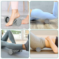 Rodillo de masaje de pies de silicona rosa de lujo: soporte manual para el arco, superficie texturizada para entusiastas del yoga y el fitness, ideal para mejorar la circulación y aliviar los músculos, diseño portátil con asas de fácil agarre, herramienta - details 2