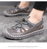 Nuevas Sandalias de Cuero Transpirable para Hombres Estilo Casual de Verano Versátil con Diseño de Hueco - details 12