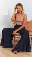 Falda elástica para mujer Pantalones casuales de alto confort con cintura ancha - details 16