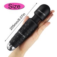 Vibrador de caballero de 20 frecuencias, palo AV, masturbador femenino fuerte para terremotos, juguete para adultos, vibración estimulante - details 3