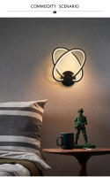 Lámparas de pared nórdicas modernas para interior, sala de estar, dormitorio, mesita de noche, AC90V-260V, decoración del hogar, iluminación de pasillo, accesorio de luz - details 2