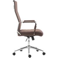 Silla De Oficina Kolumbus Ergonómica En Tela con Ruedas I Silla De Escritorio Regulable En Altura y Giratoria, Color:marrón - details 3