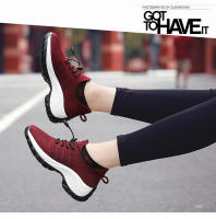 Zapatos para caminar de marca para mujer, zapatillas de deporte con calcetines de punto transpirables, zapatos cómodos para lactancia, zapatos deportivos con plataforma informales - details 26