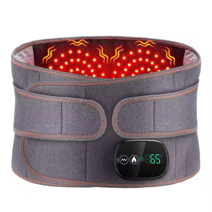 PORCHEDDU Almohadilla de Calor Eléctrica para Espalda Cinturón de Masaje Caliente y Vibrador - 1