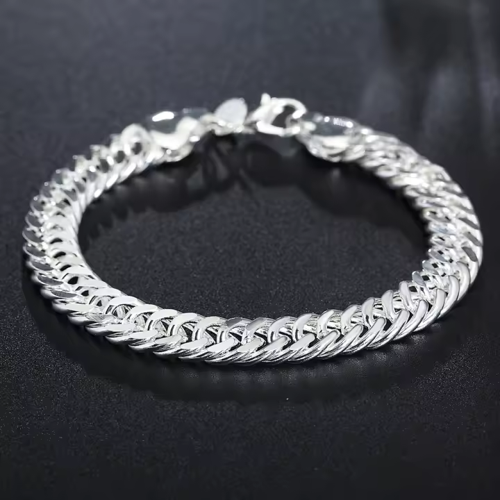 Andara-pulsera de Plata de Lei para hombre, brazalete lateral, - 1