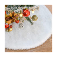 78CM Falda De árbol De Navidad, Blanco como La Nieve Felpa Gruesa Cubierta De La Base del árbol De Navidad Alfombra del Piso para Las Decoraciones Navideñas De Año Nuevo - details 0