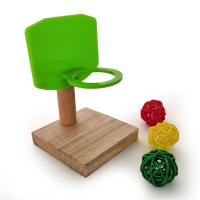 Juguetes de Entrenamiento para Pájaros 6Pcs Anillo de Empilhaje Mini Carro de Compras Patinetas Bola de Campana Mesa de Tricks para Pájaros Material de Madera Dangerous Goods Normales Producto Universal para Interior - details 3
