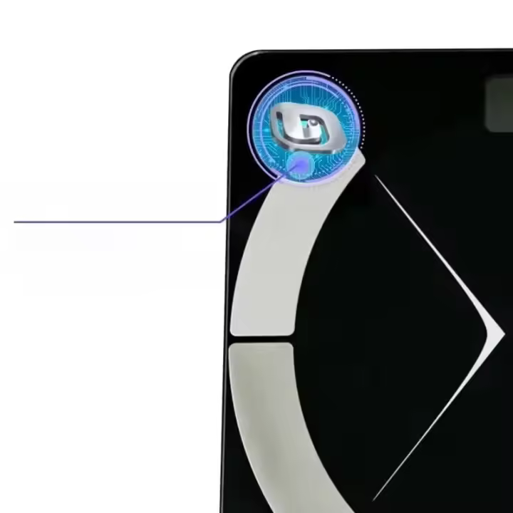 Báscula Electrónica De Medición De Grasa Corporal Para El Hogar Con Bluetooth Recargable De Acero Inoxidable Para Peso - 1