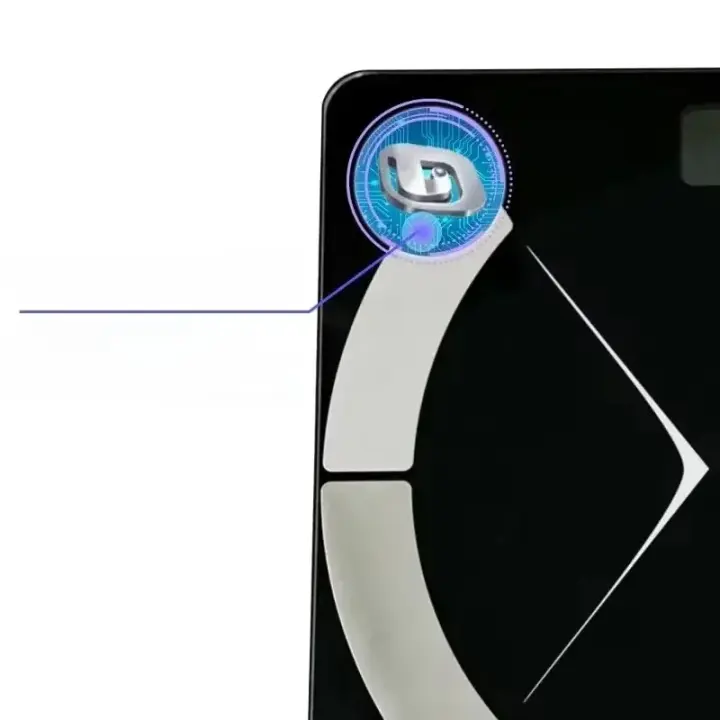 Báscula Electrónica De Medición De Grasa Corporal Para El Hogar Con Bluetooth Recargable De Acero Inoxidable Para Peso - 1