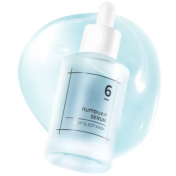 Hot numbuzin No.6 Deep Sleep Mask Serum Islandia Glacier Water Hidratación instantánea y duradera con ácido hialurónico y niacinamida - 1