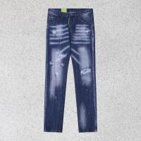 Dsquared2 pantalones vaqueros ajustados para hombre SN34 pantalones holgados con agujeros y emblemas pantalones vaqueros bordados - details 12