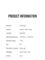 Bolsa de Filtro de Agua Suave AONIJIE SD29 1000ml 2000ml Segura para Correr Senderismo Emergencias con Filtro de Hidratación - details 9