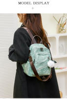 Mochila retro de cuero para mujer, mochila informal, pequeña, de viaje, Vintage, a la moda - details 17