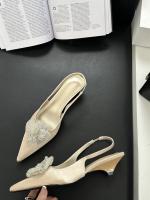 Nuevas Sandalias de Flores con Diamantes de Imitación Estilo de Hada, Viento, Tacón Grueso, Bolsa, Cabeza, Zapatos Individuales Vacíos - details 20