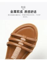 Sandalias romanas informales para mujer, zapatos planos, estilo bohemio, Retro, cómodas, para viaje y playa, JZJ-870-24 - details 4