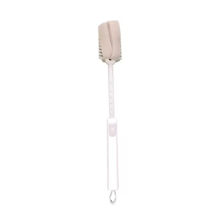 Cepillo de limpieza para lavado de botellas, esponja y cabezal de cerdas, cepillo para botellas expandible - 1