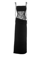 Nuevo Modelo Vestidos Elegantes con Recortes para Mujer, Sexy con Tirantes Finos, Vestido de Fiesta de Vacaciones con Parches, Verano 2025 sin Espalda - details 29