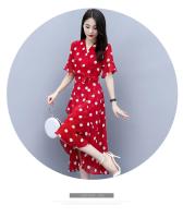 Elegante Vestido de Lentejuelas de Verano Cintura Delgada, Cuello en V, Estilo Godesa, Fibra de Poliéster, Largo hasta el Suelo - details 3