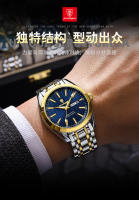 Reloj de hombre de marca suiza nuevo reloj de cuarzo con calendario dual luminoso impermeable - details 4
