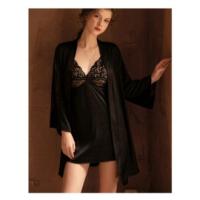 Batas de Seda para Mujer Conjunto de Pijama de 3 Piezas Camisón Sexy para Casa - details 4