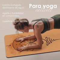 Ecologica Estera de Yoga Antideslizante - Estera de Yoga de Corcho Natural, Incluye Correa para el Hombro y Bolsa de Transporte, para Yoga y Pilates, Estera Deportiva - details 2
